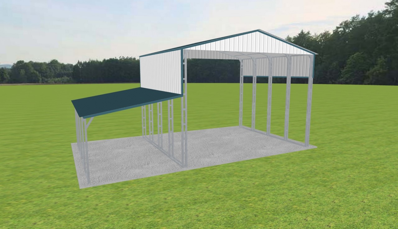 2 Car Carport 24 x 20 x 16 — photo 1