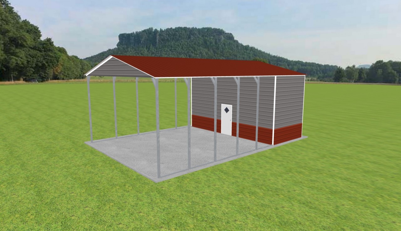 Carport with Storage 24 x 35 x 13 — photo 1
