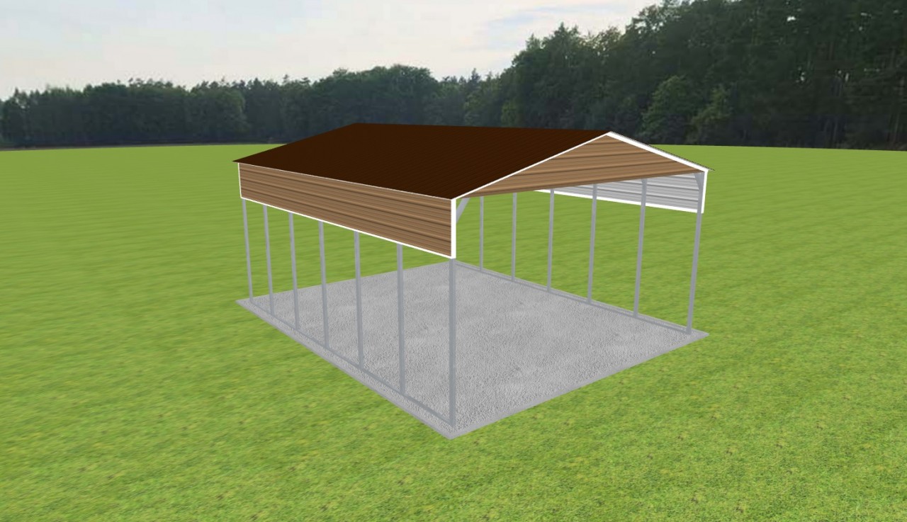 2 Car Carport 24 x 30 x 13 — photo 1