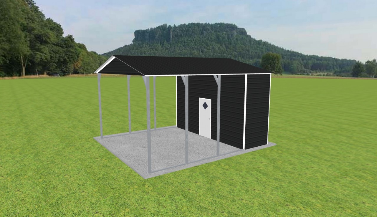 Carport with Storage 18 x 20 x 11 — photo 1