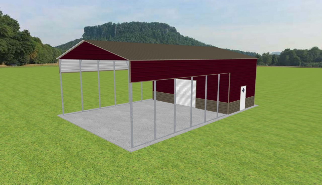Carport with Storage 28 x 45 x 14 — photo 1