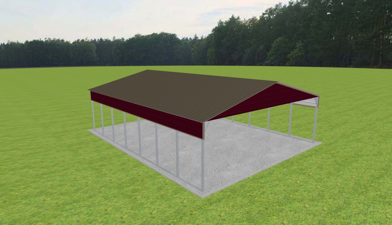 3 Car Carport 28 x 35 x 9 — photo 1