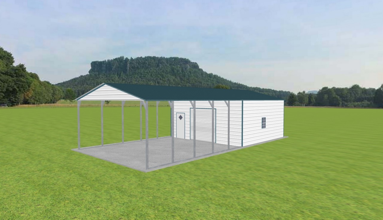 Carport with Storage 22 x 45 x 10 — photo 1
