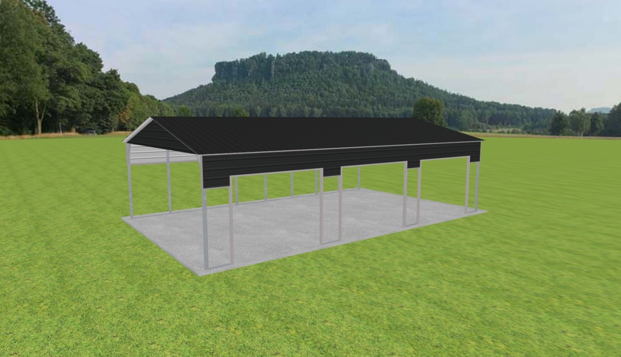 3 Car Carport 24 x 40 x 10 — photo 1
