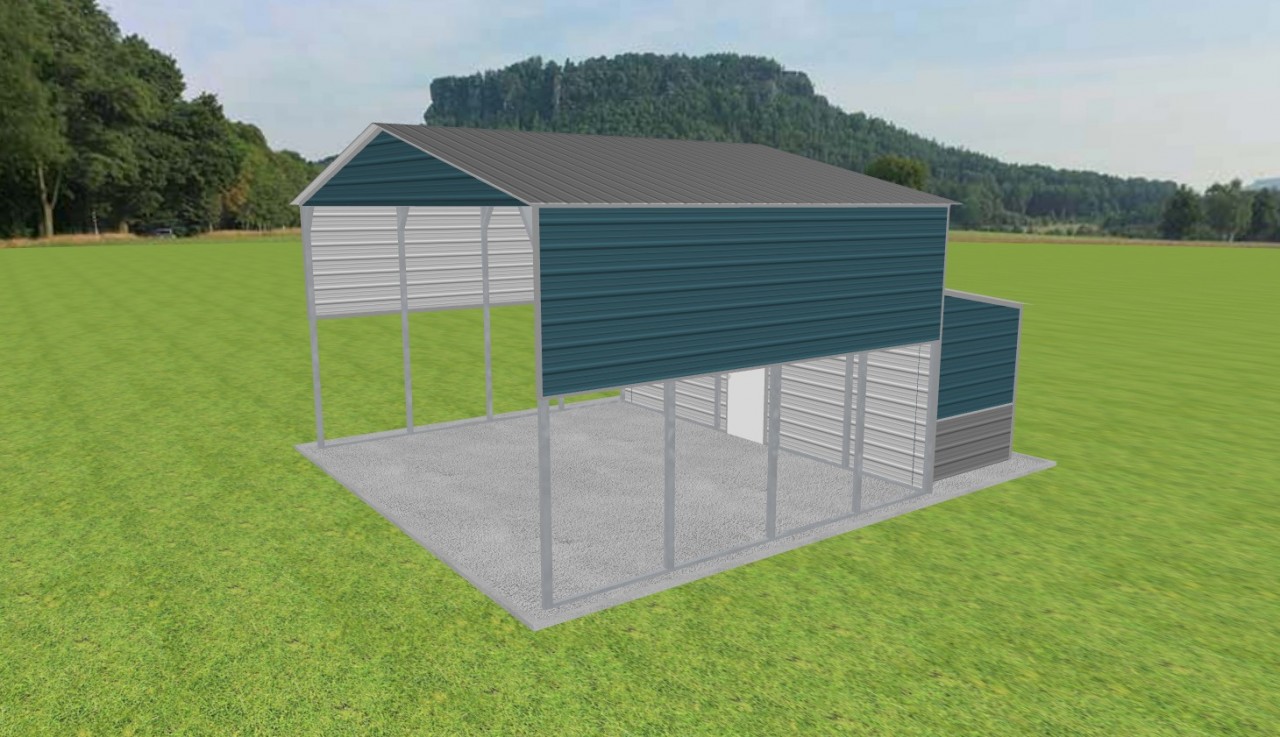Carport with Storage 24 x 20 x 13 — photo 1