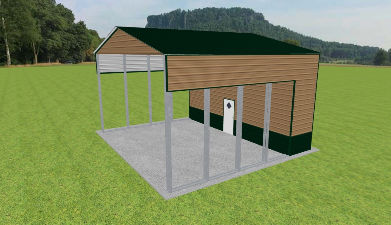 Carport with Storage 28 x 25 x 15 — photo 1