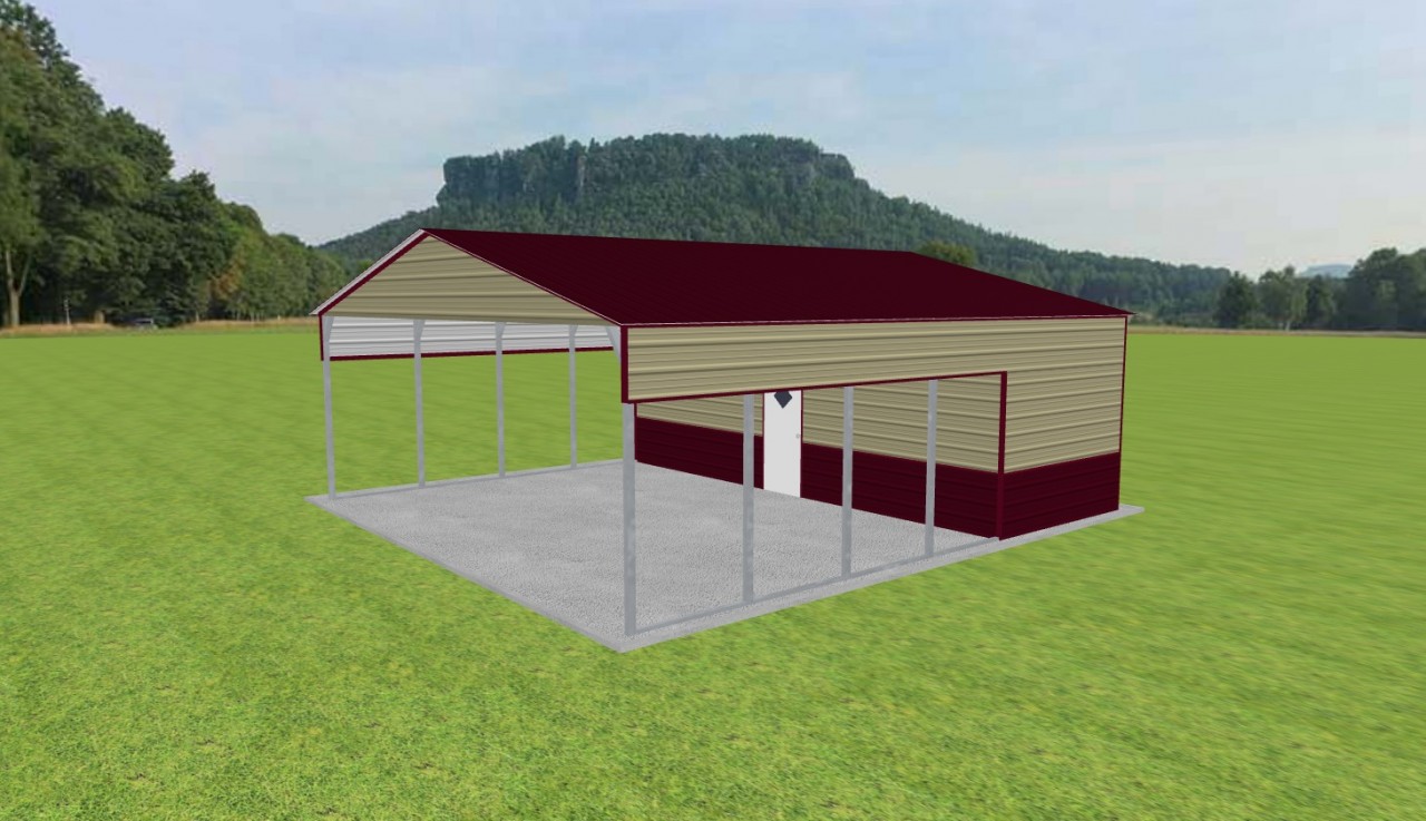 Carport with Storage 28 x 30 x 10 — photo 1