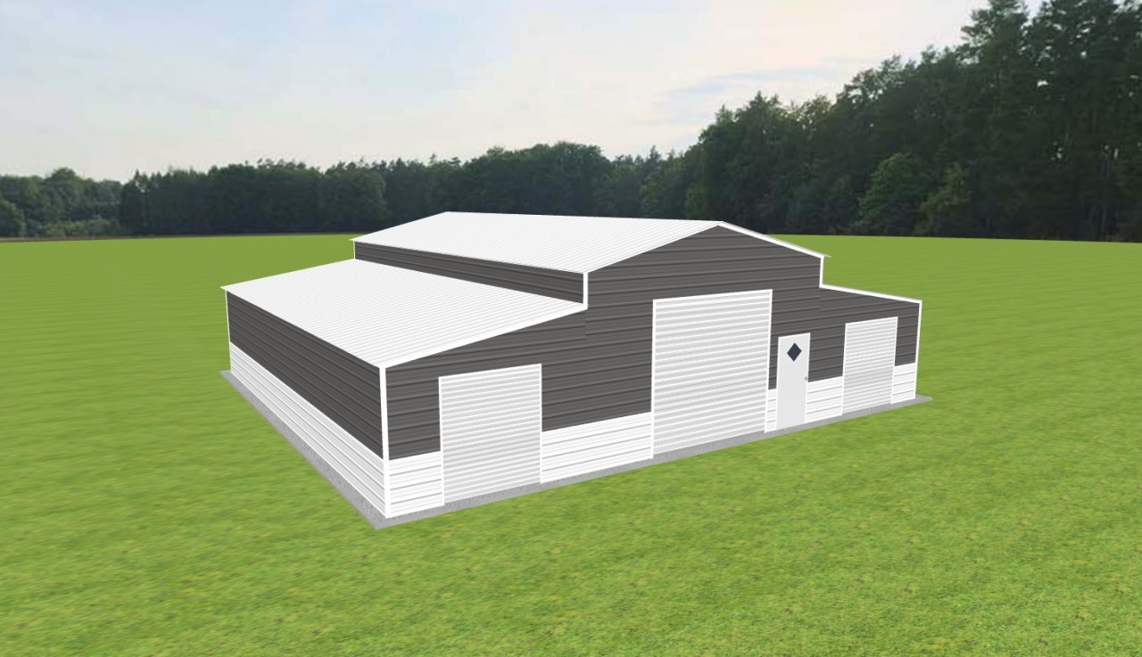 Raised Center Barns 20 x 40 x 12, 20' x 40' x 12' metal barn