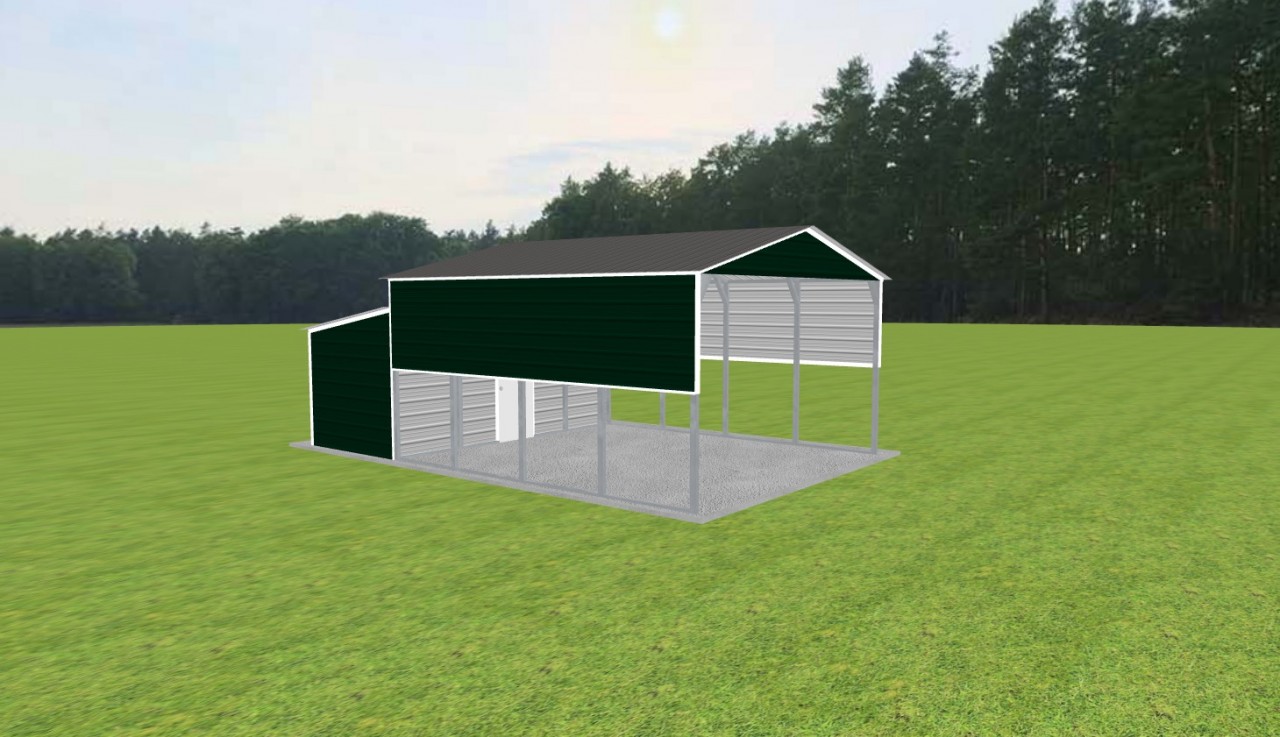 Carport with Storage 18 x 20 x 10 — photo 1