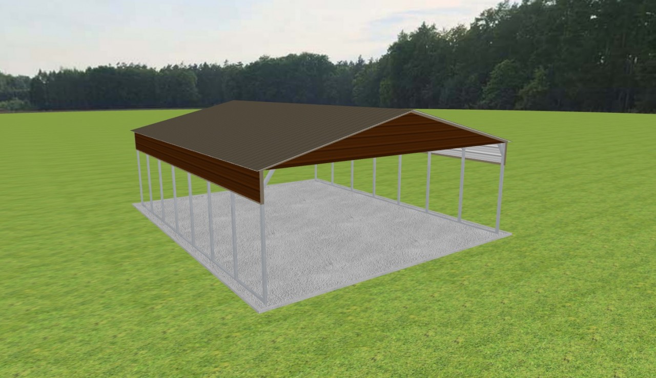 3 Car Carport 28 x 35 x 10 — photo 1