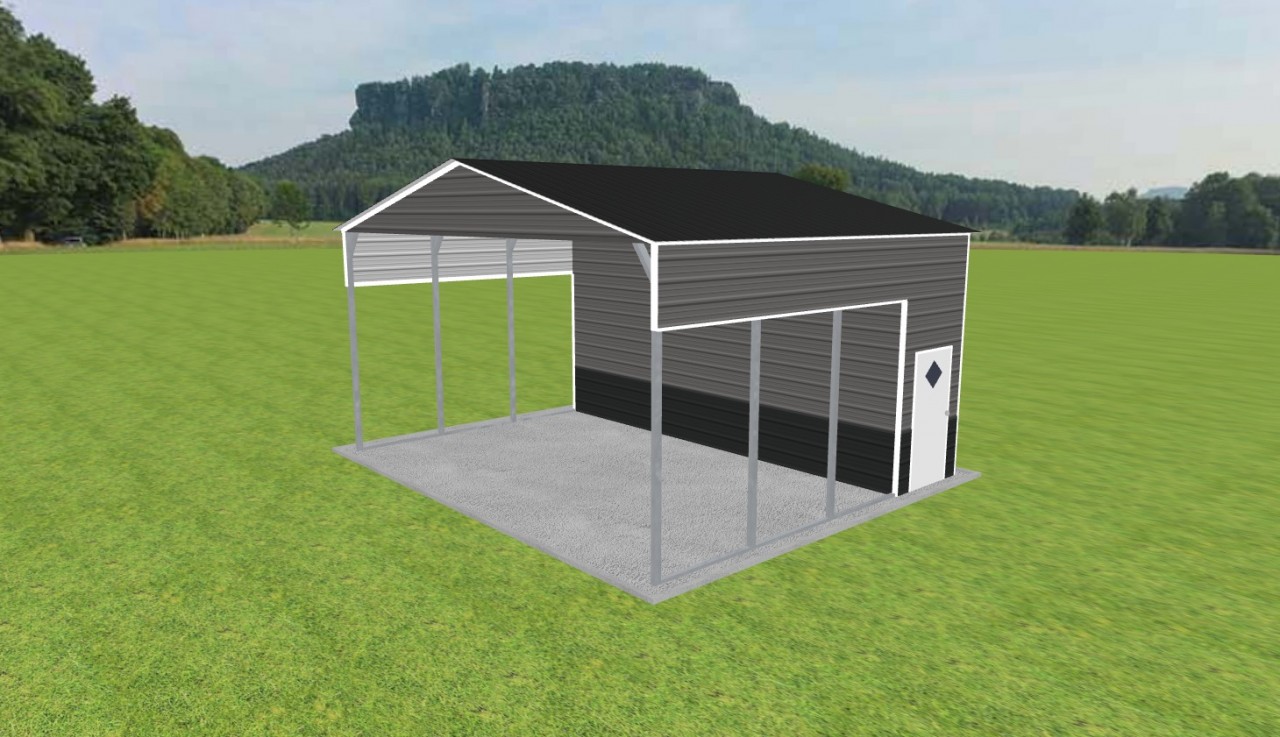 Carport with Storage 24 x 20 x 12 — photo 1