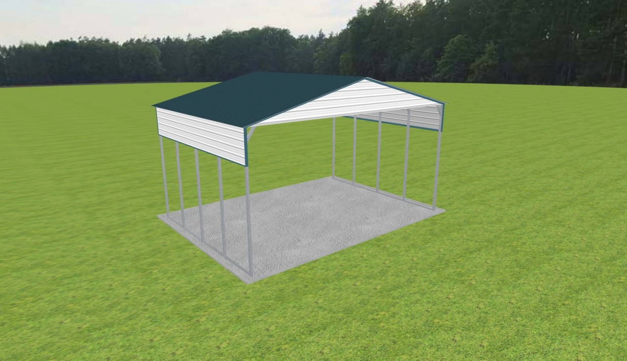 3 Car Carport 28 x 20 x 14 — photo 1