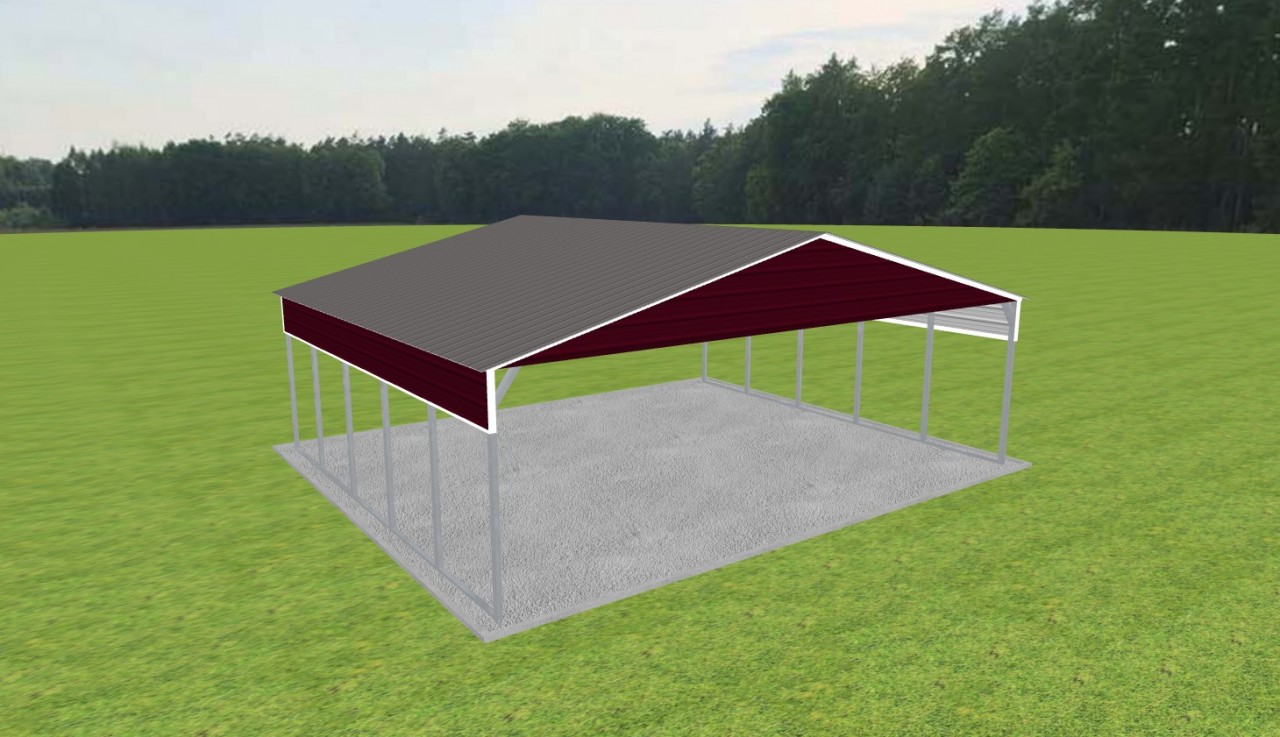 3 Car Carport 30 x 25 x 9 — photo 1