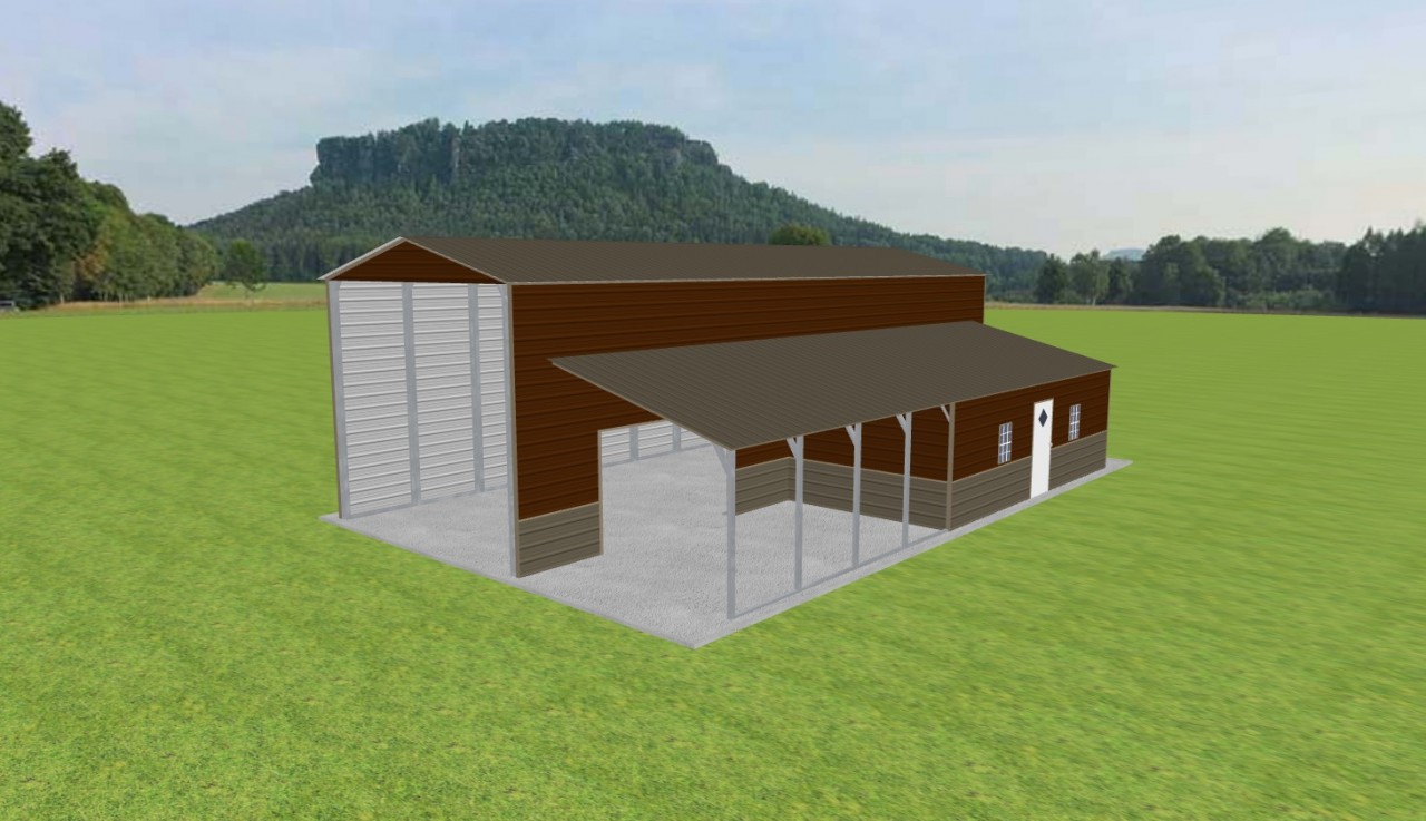 Carport with Storage 18 x 50 x 15 — photo 1