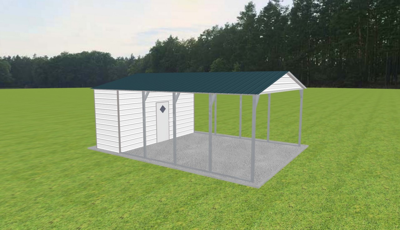 Carport with Storage 18 x 25 x 9 — photo 1