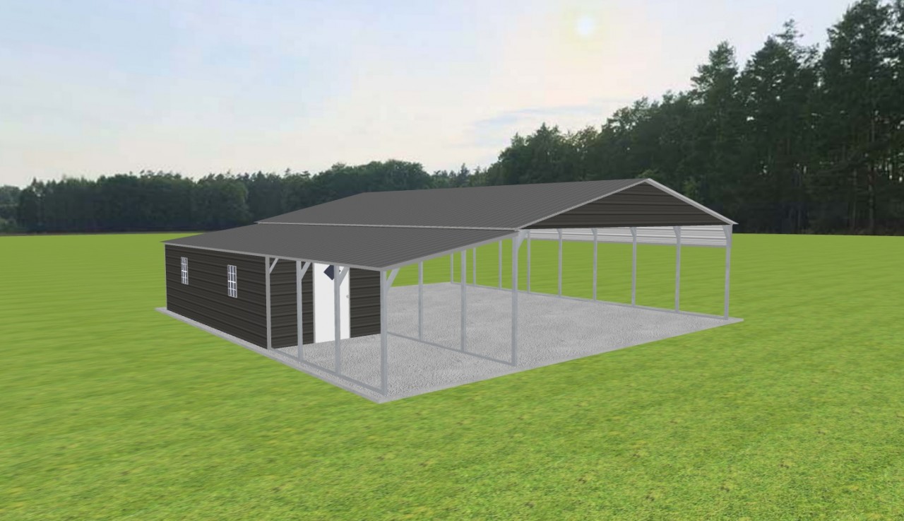 Carport with Storage 28 x 40 x 9 — photo 1
