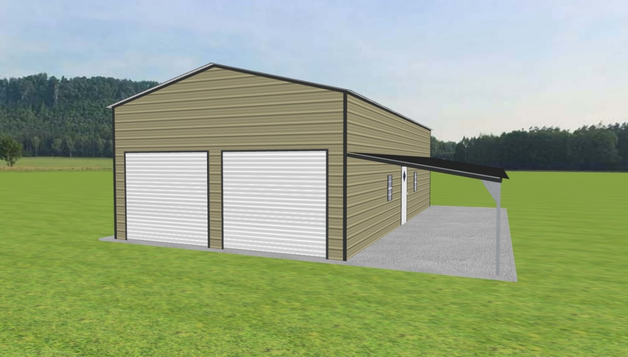 Garage with Lean To 22 x 40 x 12 — photo 1