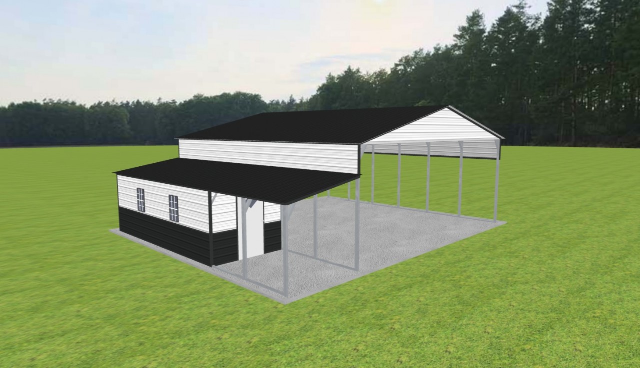 Carport with Storage 28 x 30 x 11 — photo 1