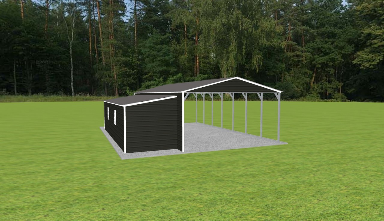 Carport with Storage 18 x 35 x 9 — photo 1
