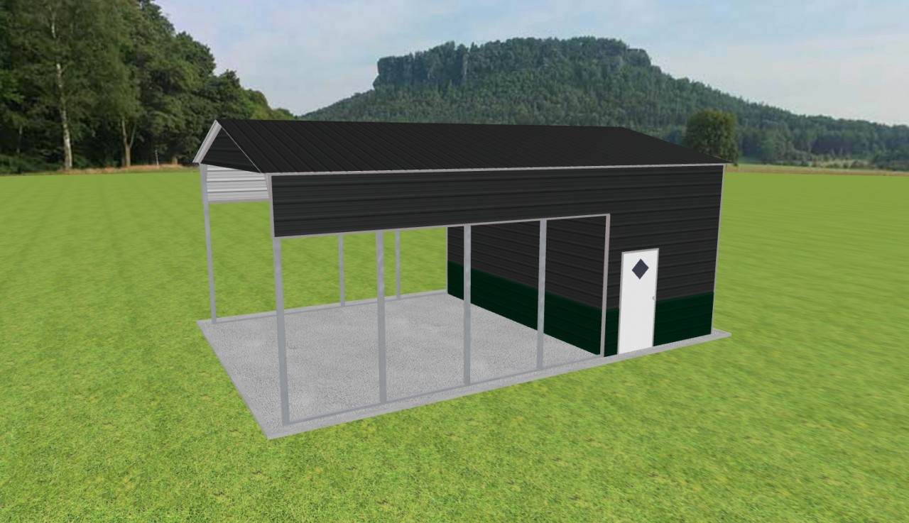 Carport with Storage 20 x 30 x 12 — photo 1