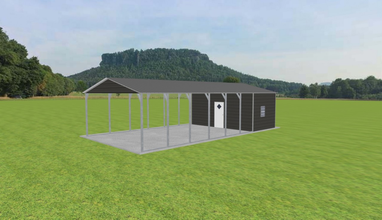 Carport with Storage 20 x 40 x 9 — photo 1