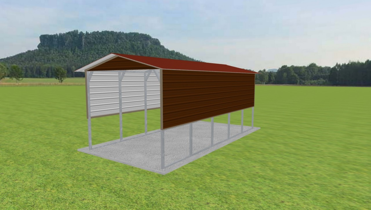 1 Car Carport 12 x 25 x 10, 12' x 25' x 10' metal carport