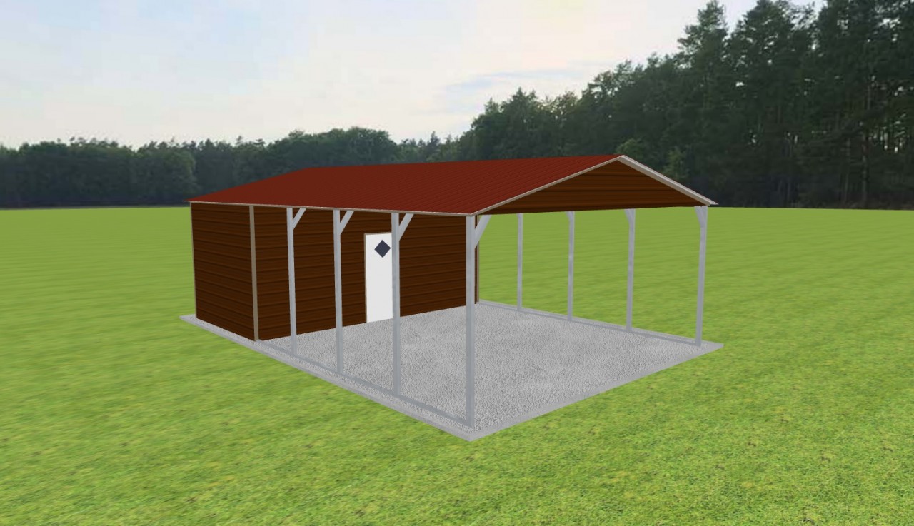 Carport with Storage 20 x 30 x 9 — photo 1