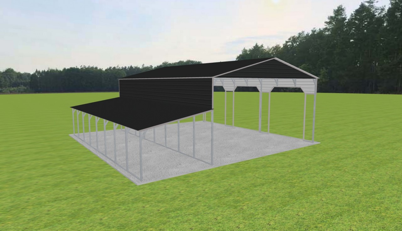 3 Car Carport 28 x 40 x 14 — photo 1