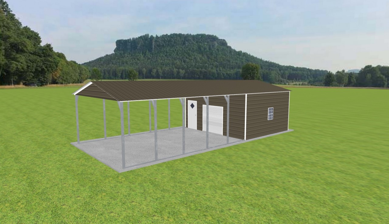 Carport with Storage 18 x 40 x 9 — photo 1