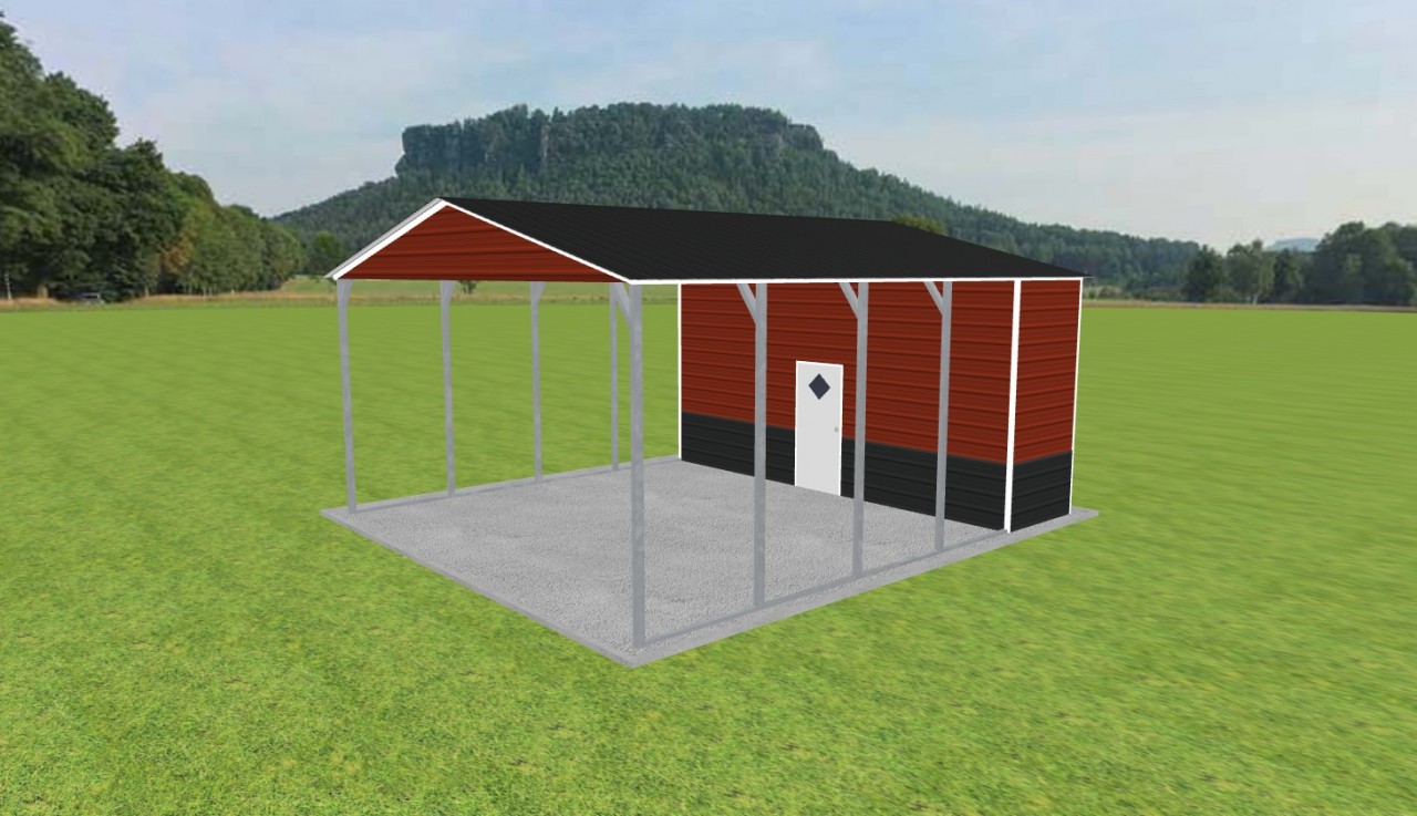 Carport with Storage 22 x 25 x 11 — photo 1