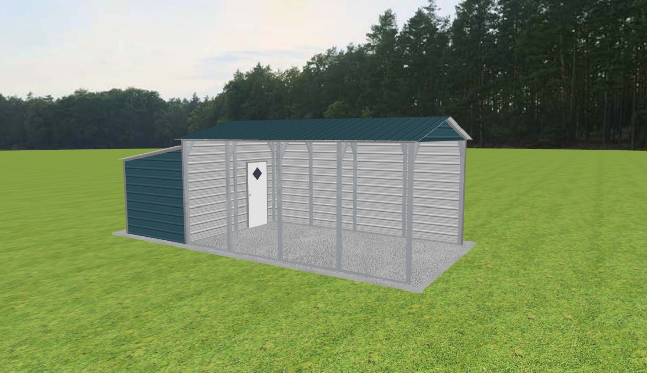 Carport with Storage 12 x 20 x 9 — photo 1