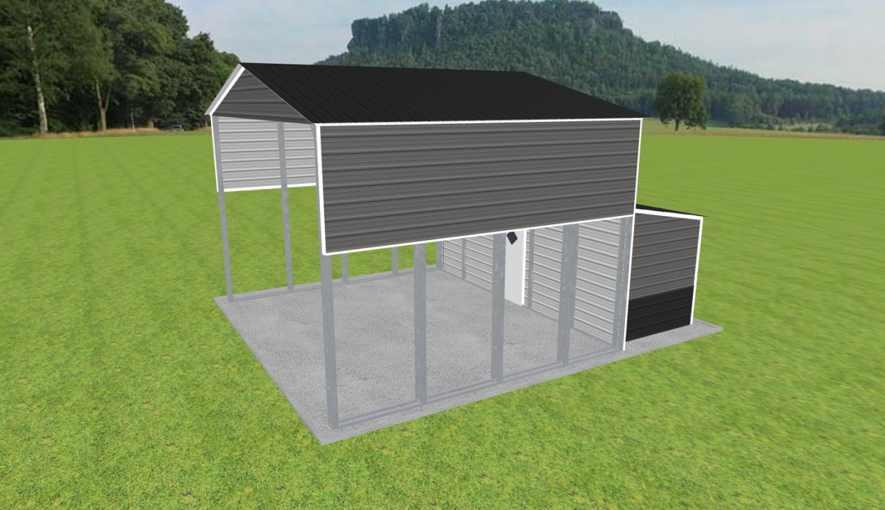 Carport with Storage 24 x 20 x 15 — photo 1