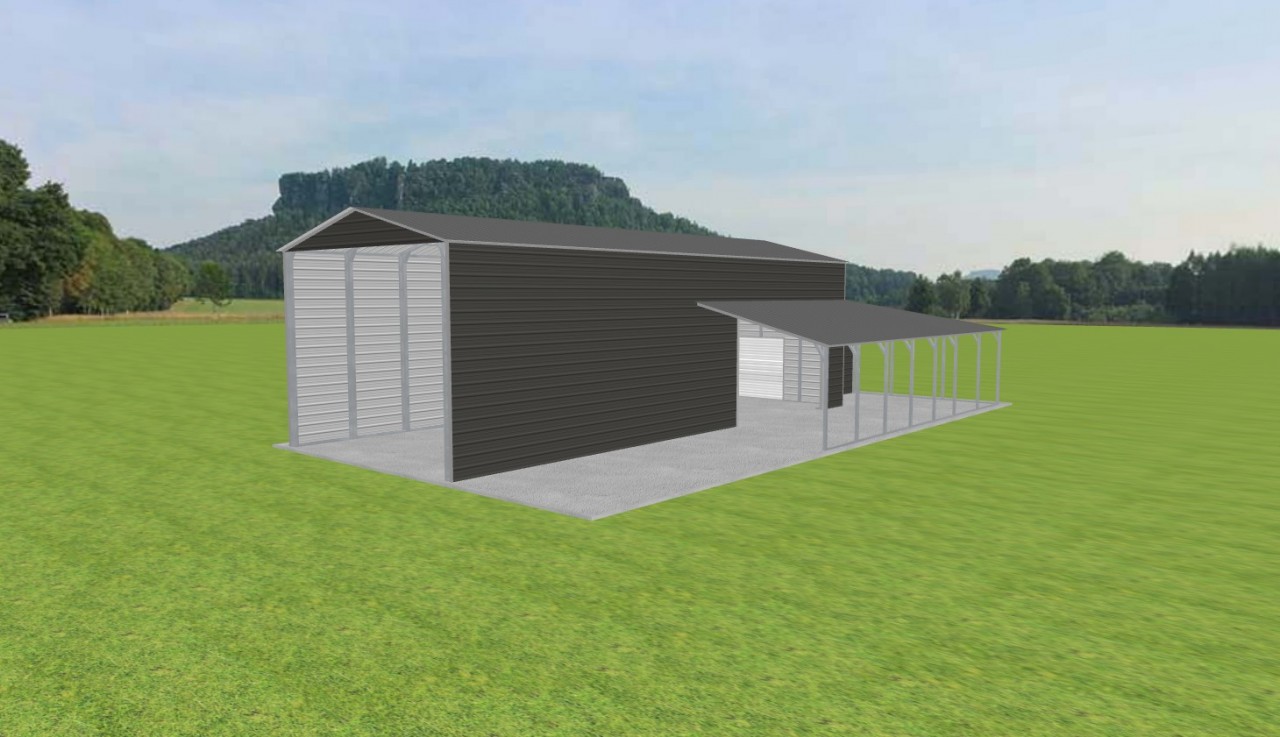 Carport with Storage 20 x 50 x 15 — photo 1