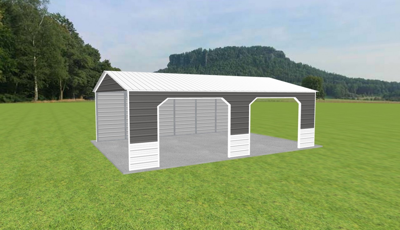 2 Car Carport 22 x 30 x 9 — photo 1