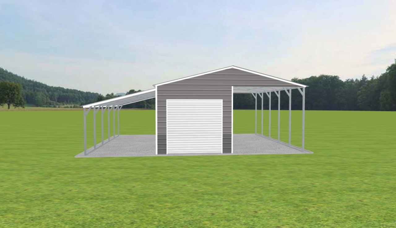 Carport with Storage 22 x 24 x 10 — photo 1