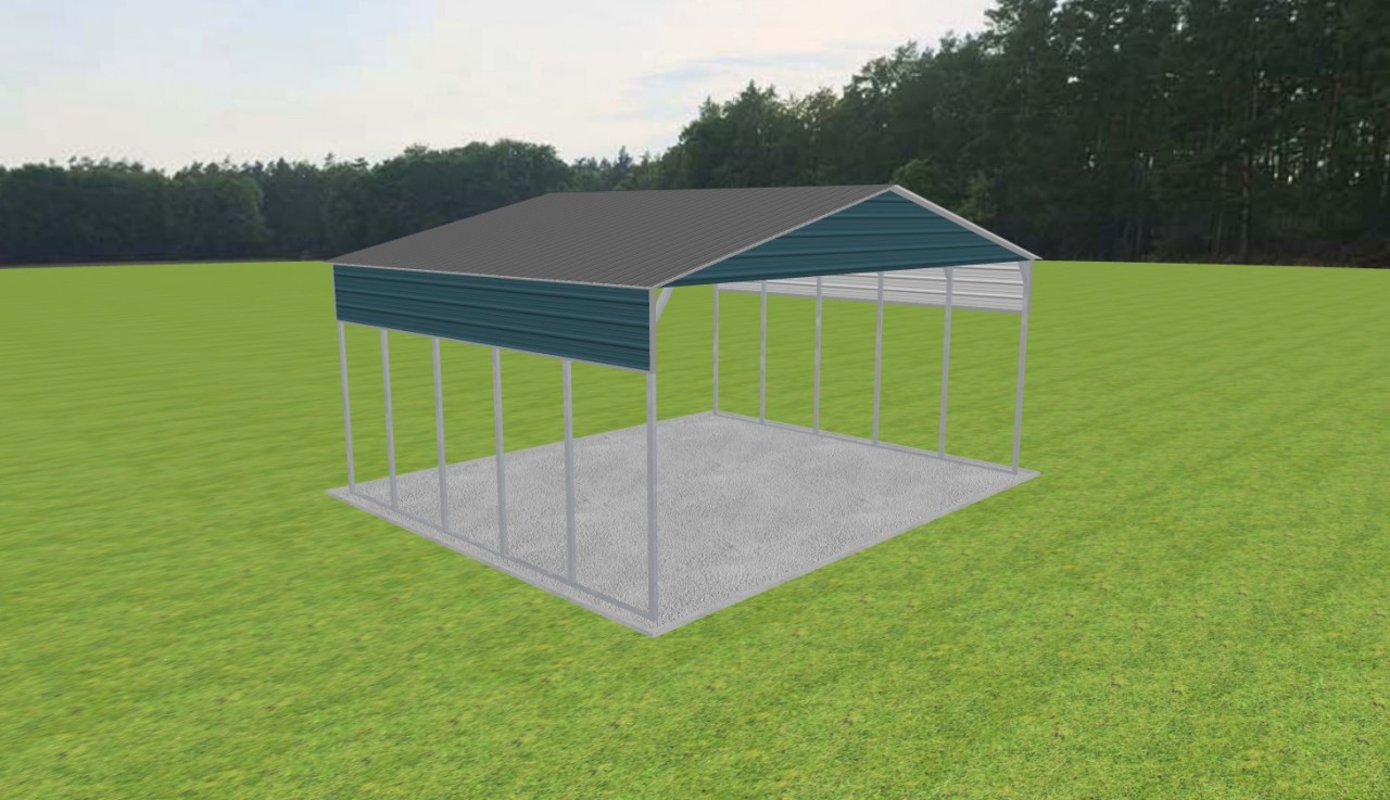 3 Car Carport 30 x 25 x 13 — photo 1