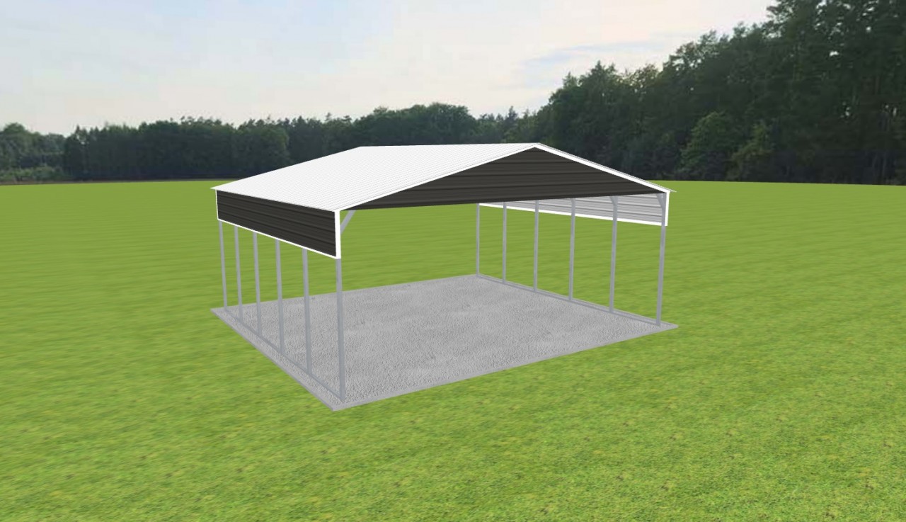 3 Car Carport 28 x 25 x 11 — photo 1