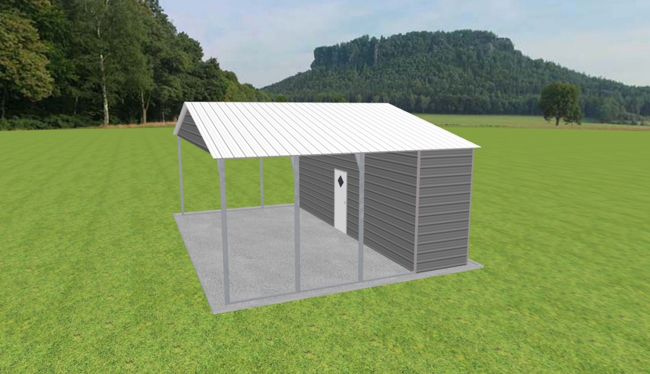 Carport with Storage 28 x 20 x 10 — photo 1
