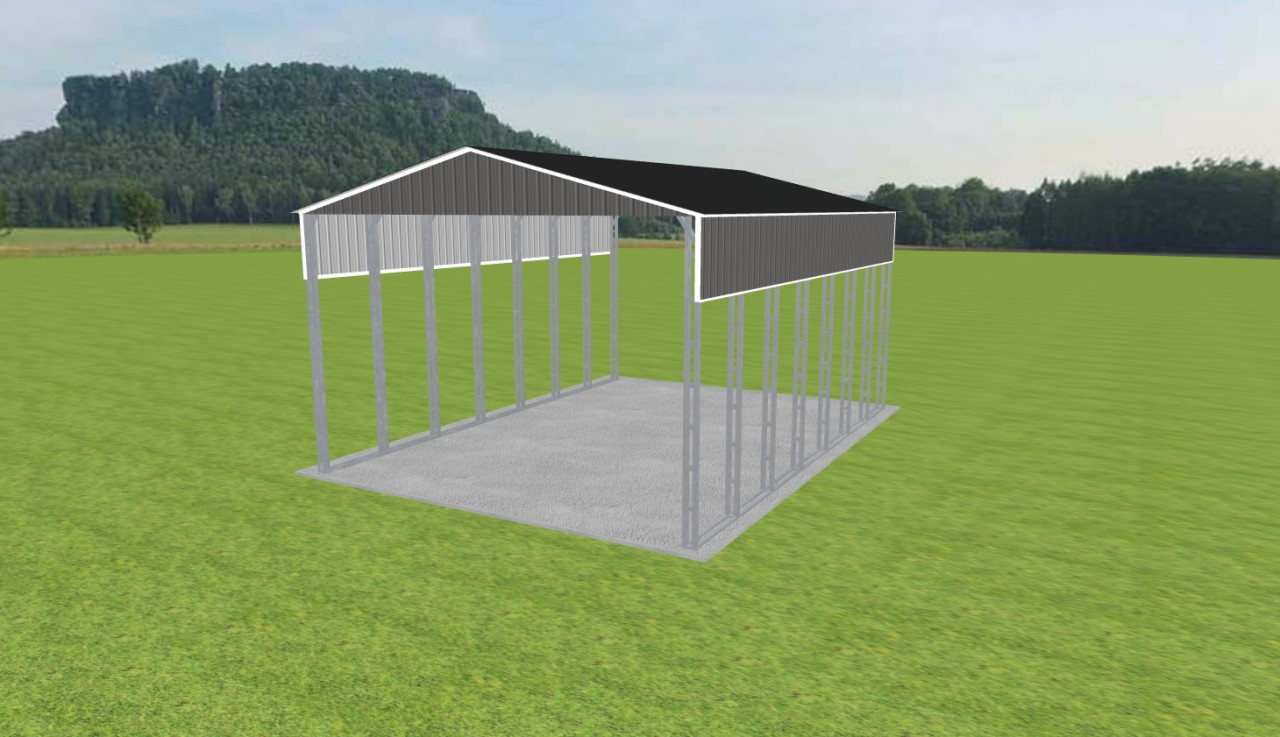 3 Car Carport 26 x 35 x 16 — photo 1