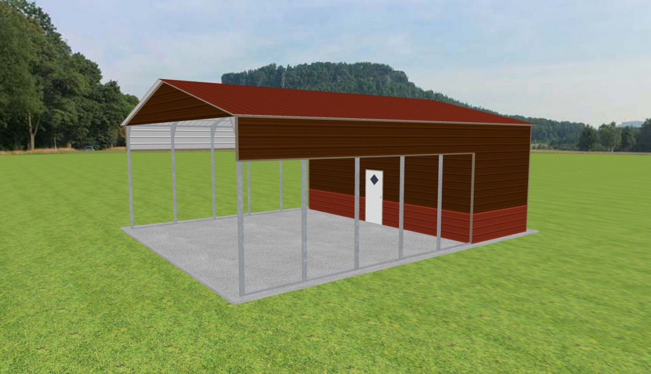Carport with Storage 28 x 35 x 12 — photo 1