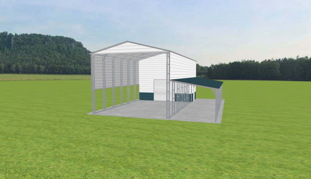 Carport with Storage 20 x 40 x 15 — photo 1