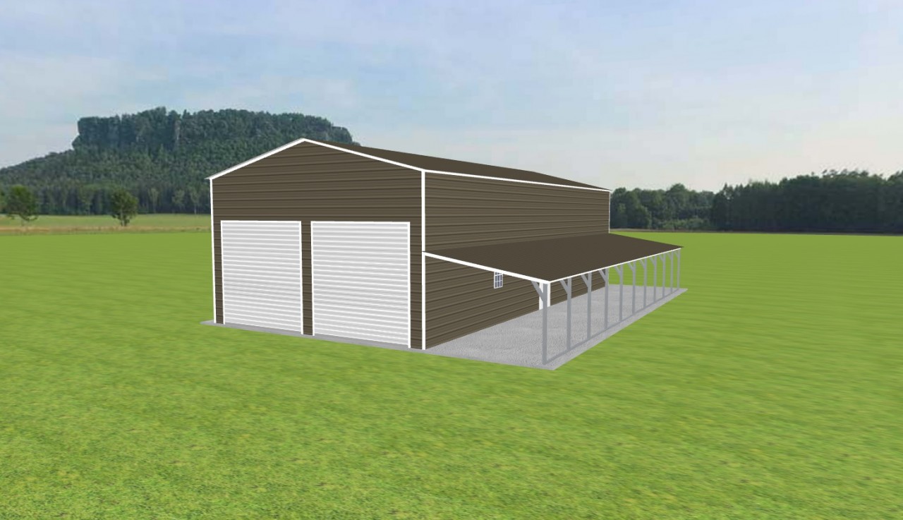 Garage with Lean To 24 x 50 x 14 — photo 1