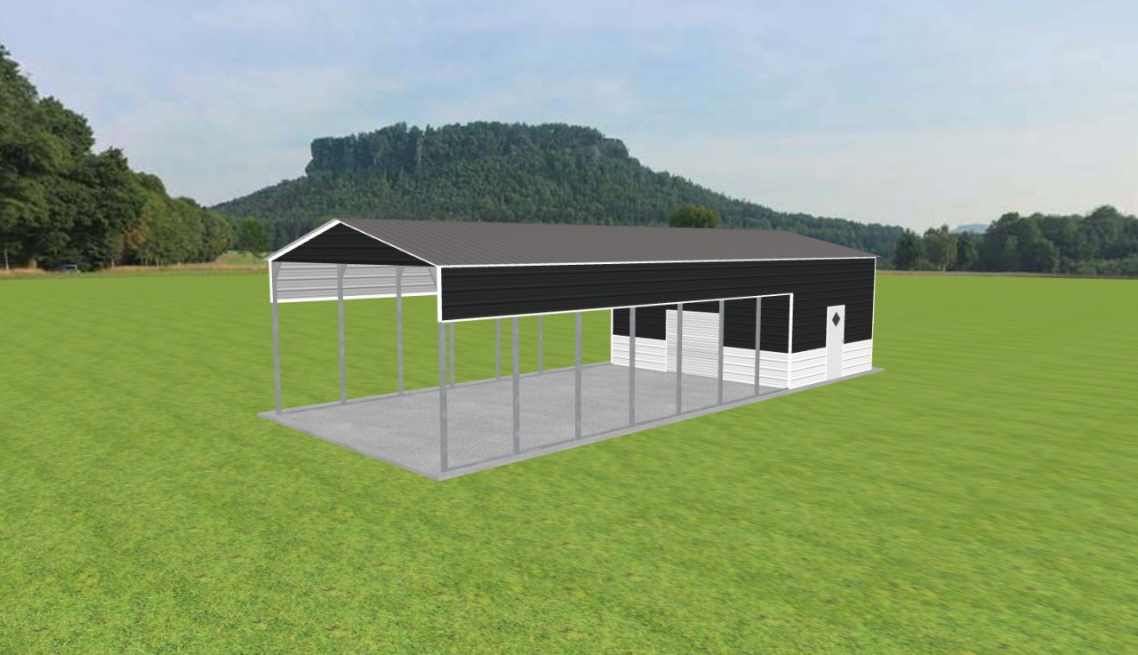 Carport with Storage 20 x 50 x 11 — photo 1