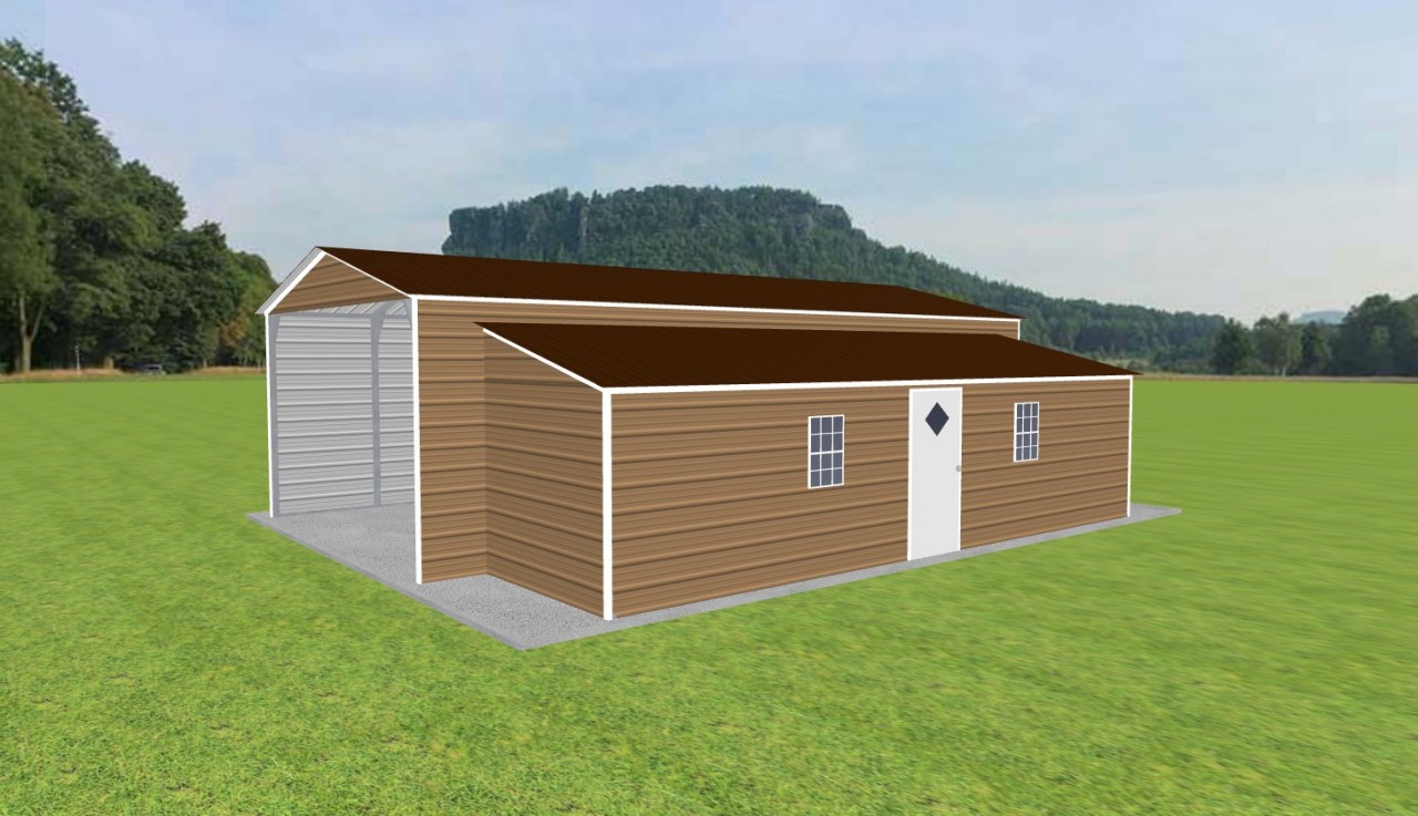 Carport with Storage 18 x 35 x 10 — photo 1