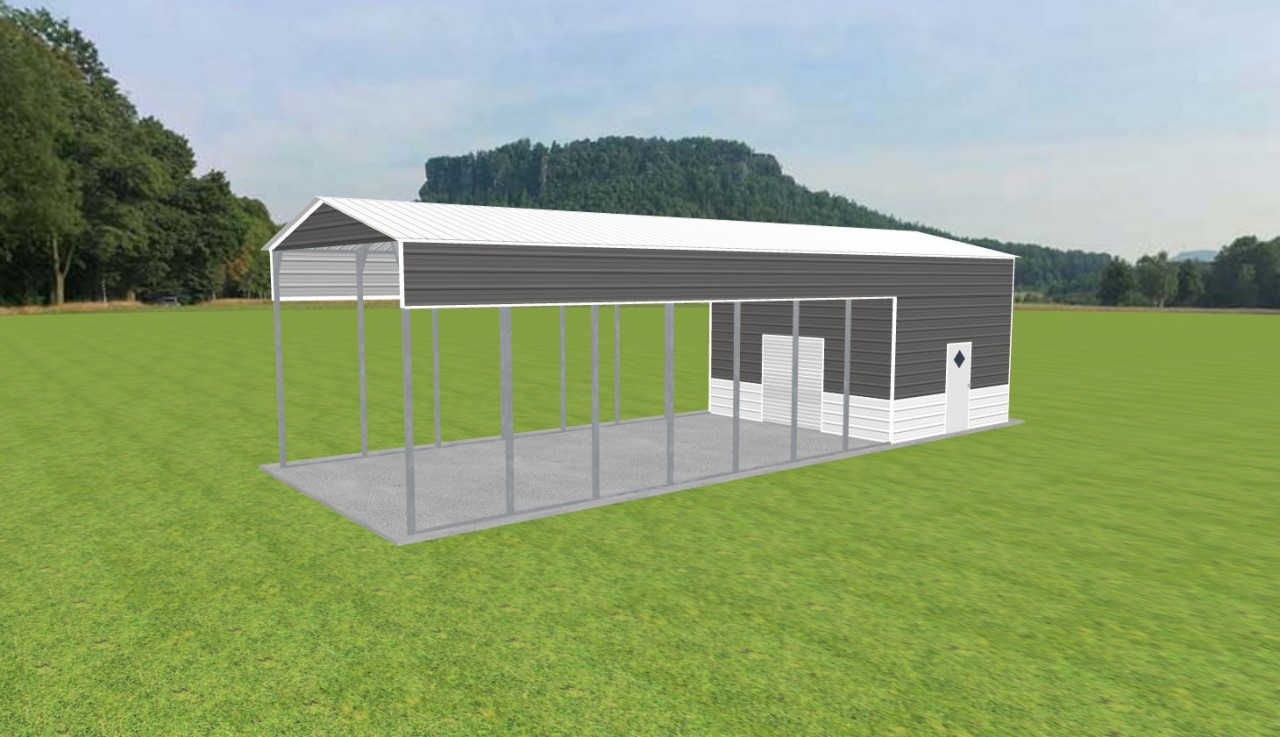 Carport with Storage 18 x 50 x 13 — photo 1