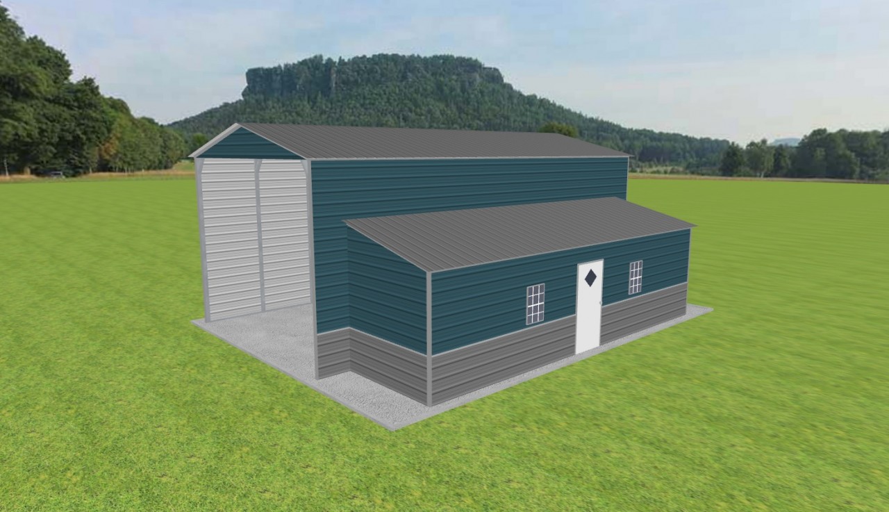 Carport with Storage 18 x 35 x 14 — photo 1