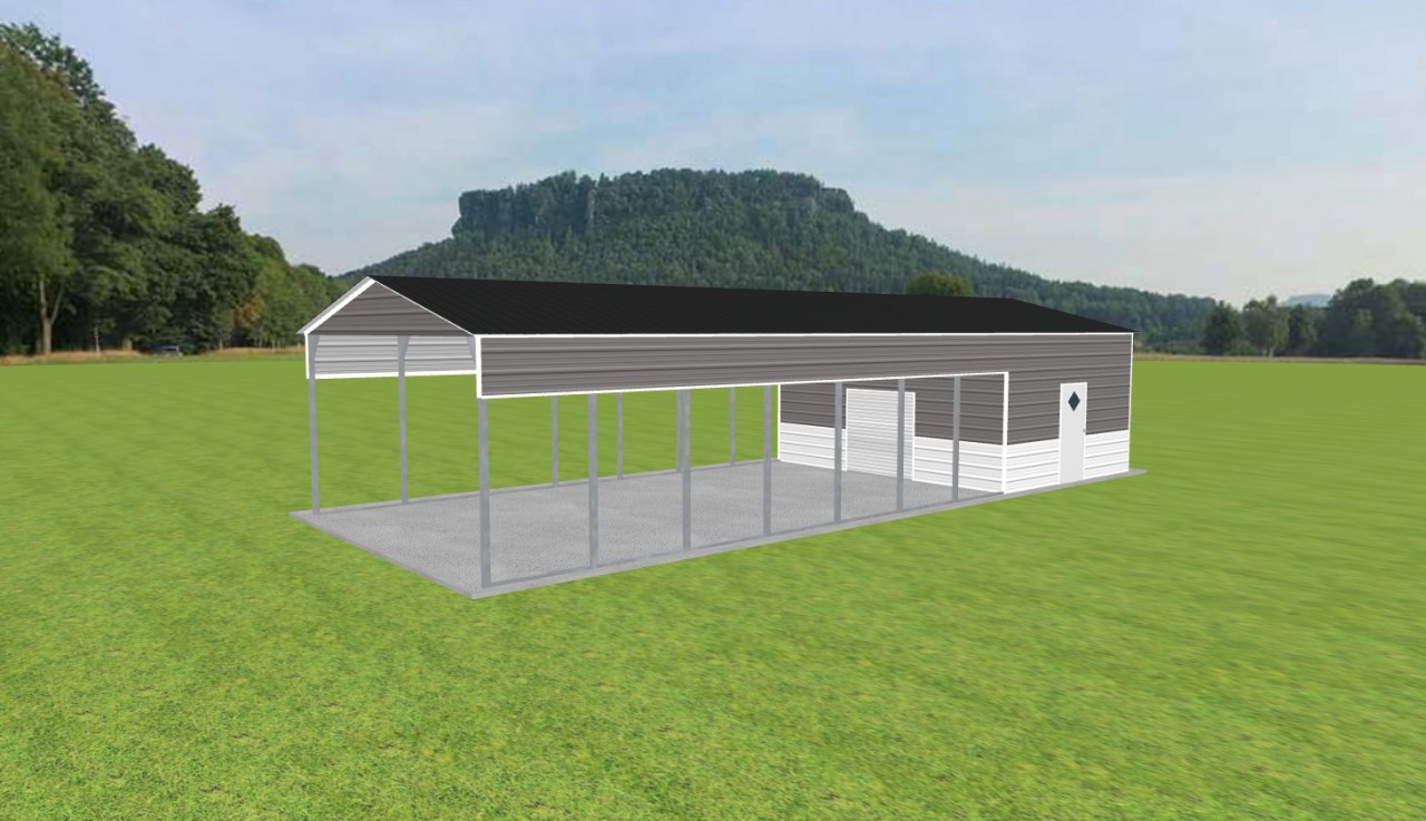Carport with Storage 20 x 50 x 10 — photo 1