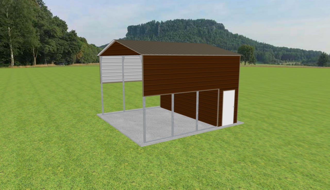 Carport with Storage 20 x 20 x 13 — photo 1