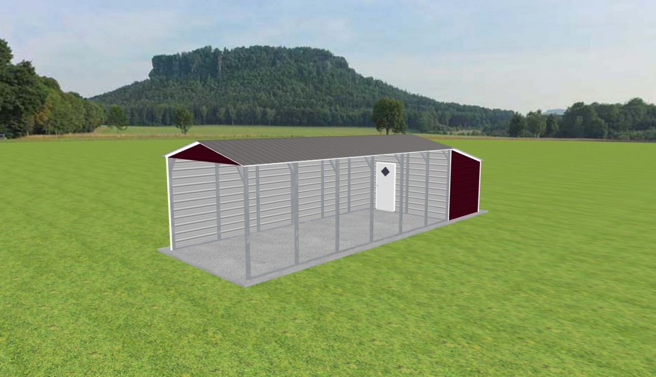 Carport with Storage 12 x 30 x 9 — photo 1