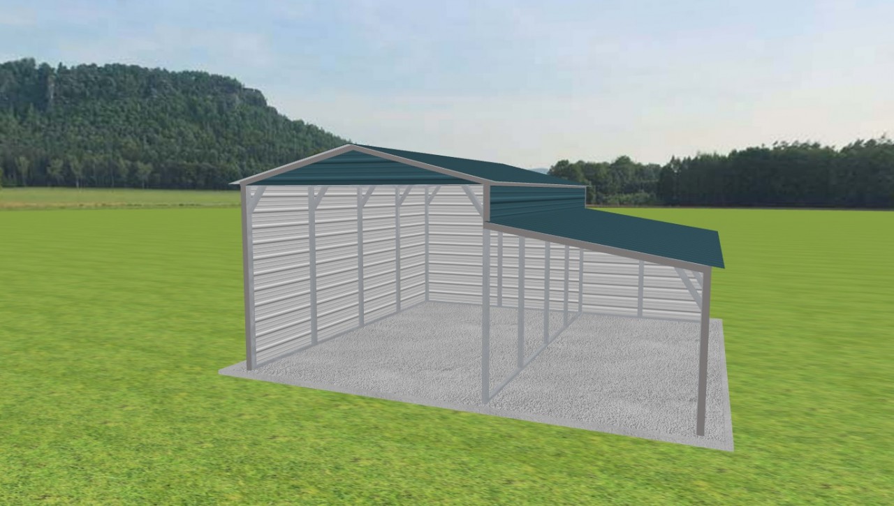 2 Car Carport 12 x 20 x 9 — photo 1